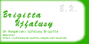 brigitta ujfalusy business card